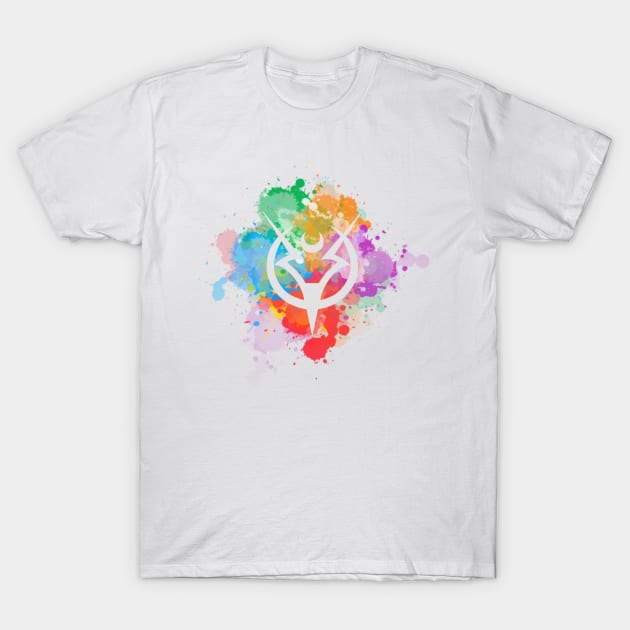 Shepard Splatter Colours Paint T-Shirt by DRKNT